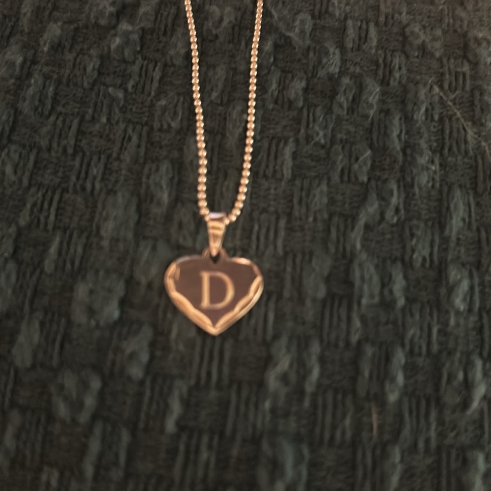 Initial D Sterling Silver Necklace